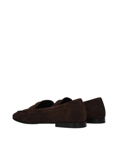 Prada Mocassins Femme en Daim Marron et Noir - Paloma Private Club