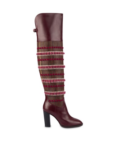 Bottes à talons Pollini x Antica Valserchio Bordeaux