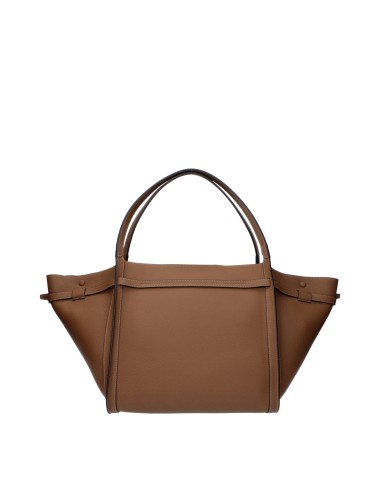 TOD'S PETIT CABAS FEMME T SIGNATURE EN CUIR MARRON