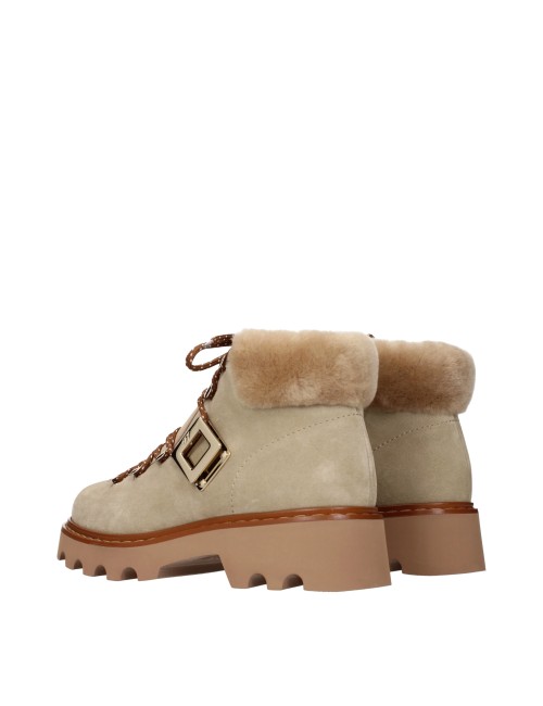 Roger Vivier Bottines Femme Suède Beige