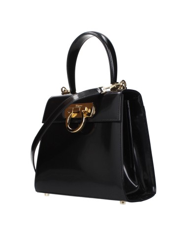 Salvatore Ferragamo Borse A Mano Donna Pelle Nero