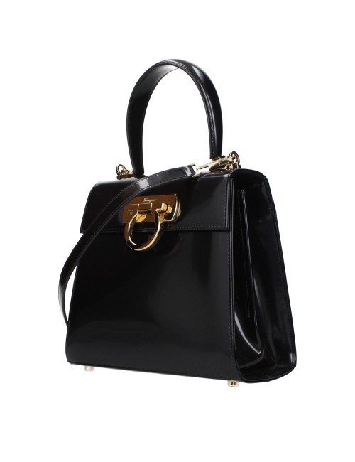 Salvatore Ferragamo Borse A Mano Donna Pelle Nero