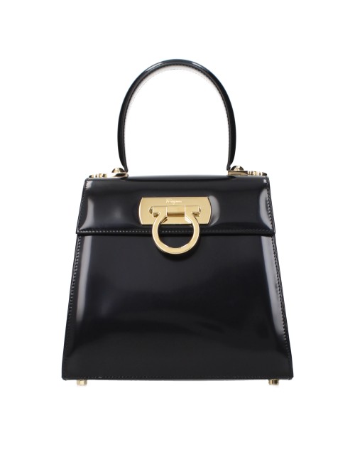 Salvatore Ferragamo Borse A Mano Donna Pelle Nero