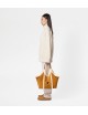 TOD'S SAC À PROVISIONS FEMME MOYEN EN DAIM MARRON