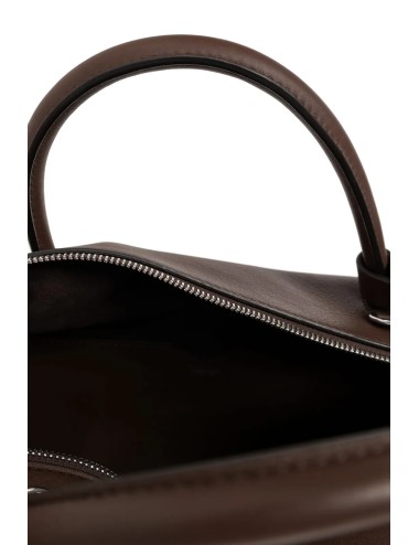Max Mara Sac Épaule Femme en Cuir Marron avec Cadenas