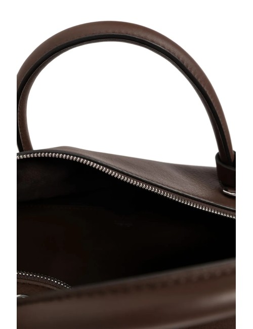 MAX MARA SAC PORTÉ ÉPAULE FEMME EN CUIR À RABAT ET CADENAS MARRON