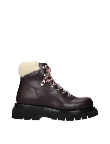 Bottega Veneta Bottines Homme Cuir Marron/Porridge