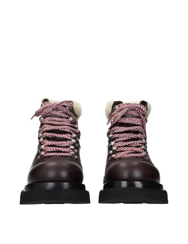 Bottega Veneta Bottines Homme Cuir Marron/Porridge