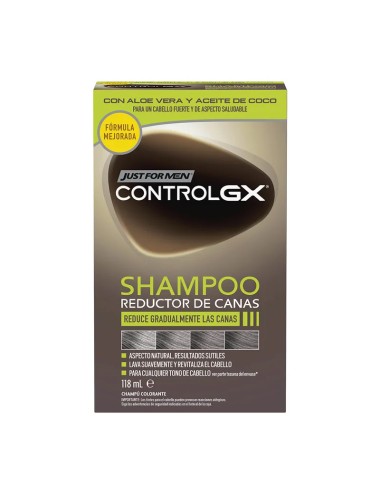 Just for Men Control Gx Shampooing Réducteur De Cheveux Gris 118ml