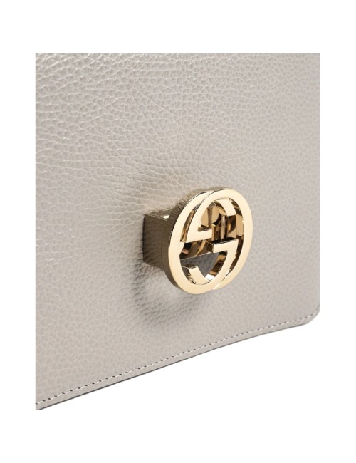 Gucci Sac en Cuir avec Chaîne et Logo Entrelacé 510304 CAO0G 1226