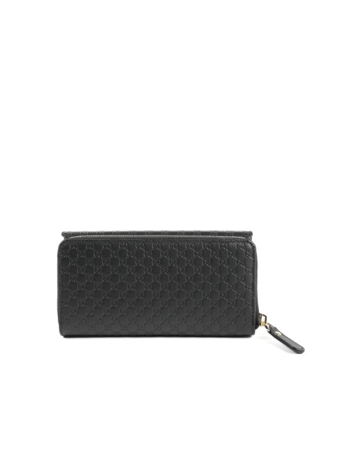 Gucci Guccissima Portefeuille en Cuir avec Fermeture Éclair 449364 BMJ1G 1000