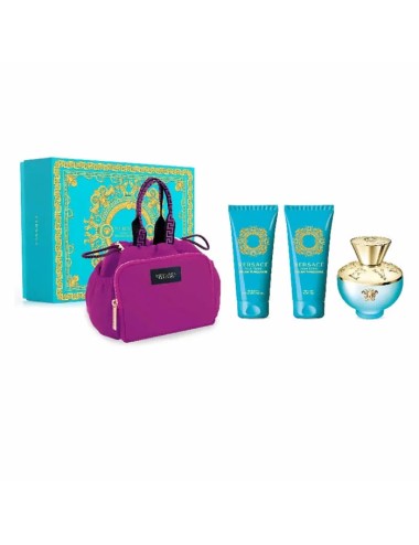 Versace Dylan Torquoise Eau De Toilette Spray 100ml Coffret 4 Produits