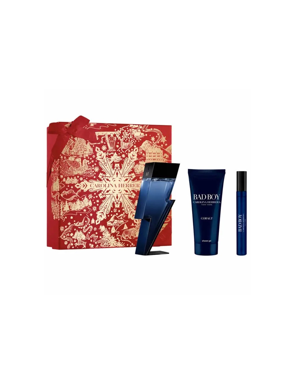 Carolina Herrera Bad Boy Cobalt Eau De Parfum Vaporisateur 100ml Coffret 3 Produits